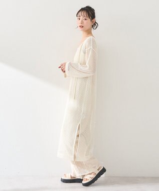 earth music&ecology ３Ｄフラワーパンツ Off White