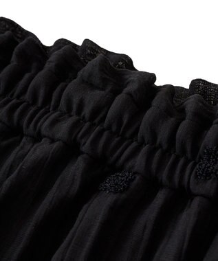 earth music&ecology ３Ｄフラワーパンツ Black