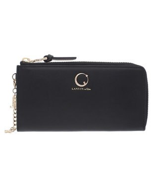 LANVIN en Bleu ルナ Ｌファスナー長財布 ブラック
