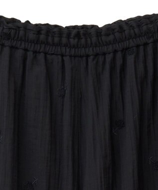 earth music&ecology ３Ｄフラワーパンツ Black