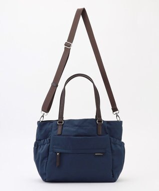 LA BAGAGERIE 【MONICA】ポーチ付き3WAYトートバッグ ネイビー