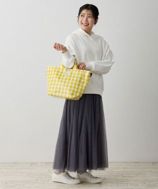 ROOTOTE 1030【ラミネート加工】SN.デリ.ラミネート-Q 03：チェック・イエロー