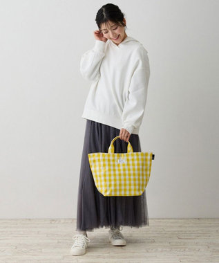 ROOTOTE 1030【ラミネート加工】SN.デリ.ラミネート-Q 03：チェック・イエロー