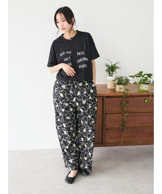 CRAFT STANDARD BOUTIQUE リメイクロゴ半袖Tee Black