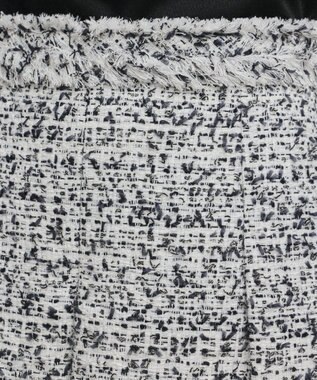 GRACE CONTINENTAL ミックスツイードスカート ブラック