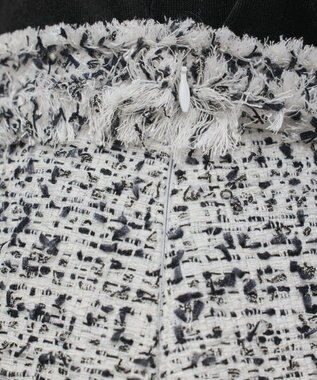 GRACE CONTINENTAL ミックスツイードスカート ブラック