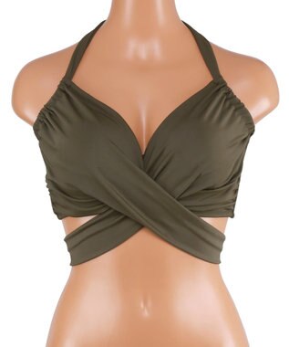 San-ai Resort（三愛水着楽園） 【上下別売り】ワコール定番商品カップ使用GHIカップの大きなお胸に対応【グラマラスフィット】ワイヤーブラ 　11EF・13GHI【San-ai Resort（サンアイリゾート）】 カーキ