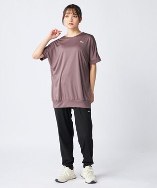 OP／FILA 【FILA】水陸両用フィットネスウェア 2点セット ダークパープル