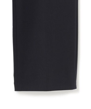 ICB L 【洗える】ミリオーネダンボールニット ワイドストレートパンツ ネイビー系