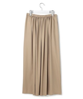 23区 【先行予約】シルキーサテン ギャザースカート ベージュ系