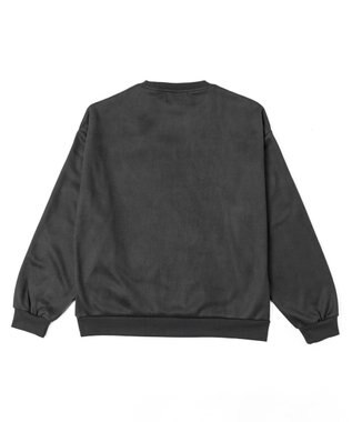 WEGO フェイクスウェードロゴプルオーバー ブラック中濃色