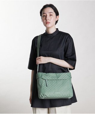 Y'SACCS PolkaDots口折れショルダー　Mサイズ ライトグリーン