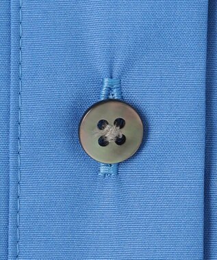 #Newans 【洗濯機可能】ウェイビービブデザインブラウス ブルー