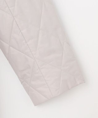 J.PRESS LADIES S 【2way】VINAジェットオックス ノーカラー コート グレージュ系