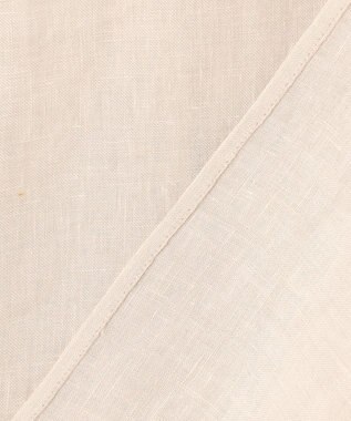 23区 L 【洗える】LIBECO クロップド シャツ ベージュ