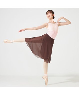 Chacott ◎【Nela ライン】巻きスカート ブラウン