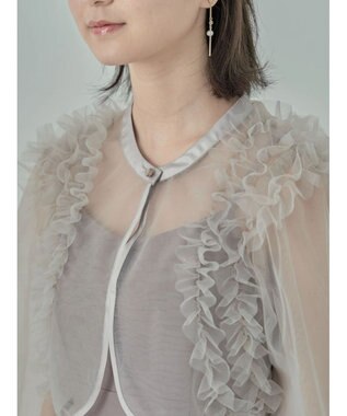 earth music&ecology ＳＥＴ２点チュールブラウス付きキャミワンピース Mocha