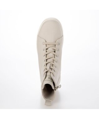 ing <ing>【レイン対応】ハイカット厚底スニーカー ライトベージュ