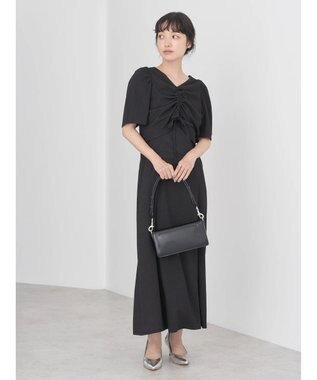 earth music&ecology ＳＥＴ２点ドロストプルオーバー＋キャミワンピース Black