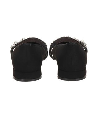 Bridget Birkin ＜抗菌消臭＞【Bridget Birkin】キラキラストラップポインテッドパンプス ブラックスウェード