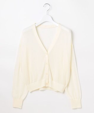 Feroux シアーニット カーディガン ホワイト系