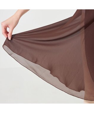 Chacott ◎【Nela ライン】巻きスカート ブラウン