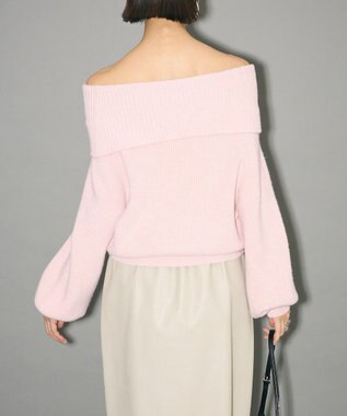 Green Parks オフショルダーニット Pink