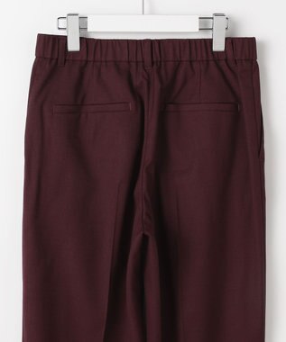 自由区 L 【SHIHOさん着用】TRスラブツイルテーパード パンツ ボルドー