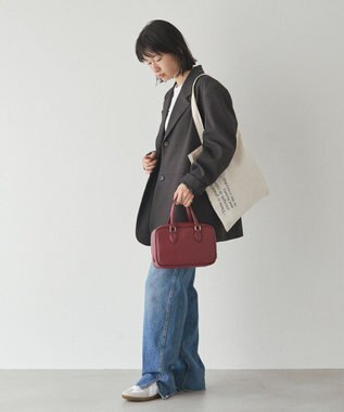 russet ［インフルエンサースタッフ企画］ロゴトートバッグ(Z-221) Kinari