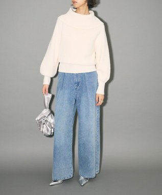 Green Parks オフショルダーニット Off White