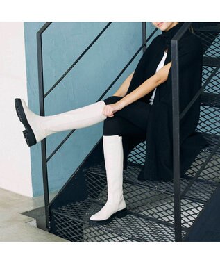 MODE ET JACOMO <MODE ET JACOMO>ストレッチロングブーツ ベージュ