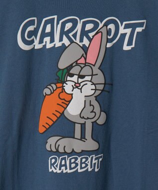 WEGO 【ユニセックス着用ITEM】アニマルキャラBIG　T（LS） ブルー