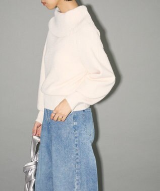 Green Parks オフショルダーニット Off White