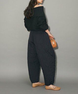 Green Parks オフショルダーニット Black