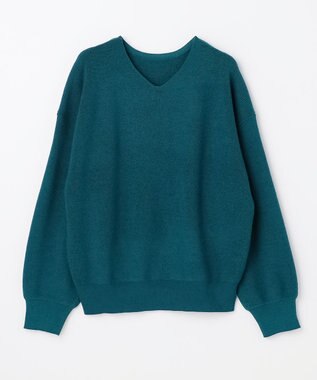 ANY 【8色展開】Vネックデイリーニット グリーン