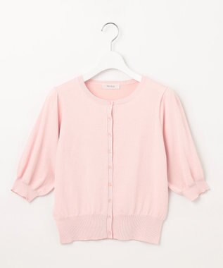 Feroux 【接触冷感・UVカット】ハーフスリーブ カーディガン ピンク系