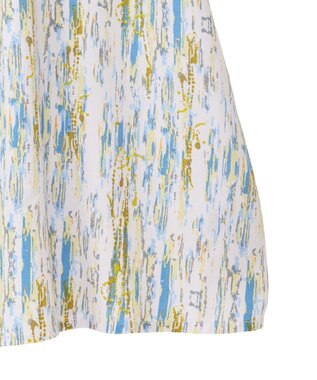 Green Parks Ｉ　アソート柄さらっとレーヨンブラウス Flower Black