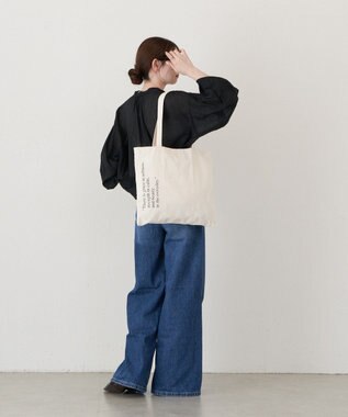 russet ［インフルエンサースタッフ企画］ロゴトートバッグ(Z-221) Kinari