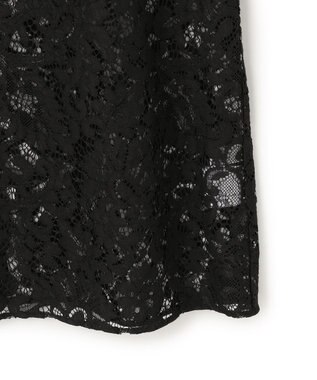 UNFILO レース キャミワンピース ブラック