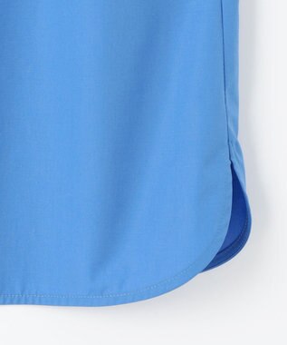 #Newans 【洗濯機可能】ウェイビービブデザインブラウス ブルー