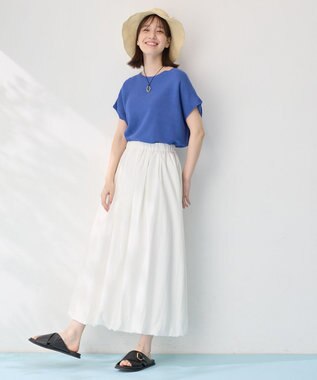 ANY L 【撥水/ウエストゴム】バルーンスカート ホワイト