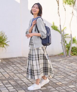 ANY 【洗濯機可/UVカット/アンチピリング】コットンＶネックカーディガン グレー