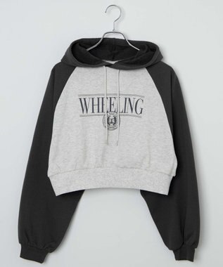 WEGO ラグランショートパーカー スミクロ