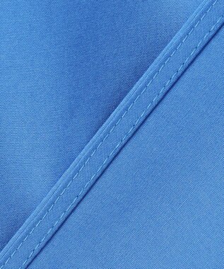 #Newans 【洗濯機可能】ウェイビービブデザインブラウス ブルー