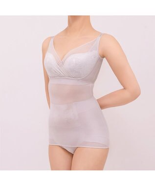 BRADELIS New York 【BRADELIS NewYork peace/接触冷感 ノンワイヤー】綿さらタッチ!ナチュラルフィットブラキャミ25 ブラデリス 補正 下着 カップ付き ブラトップ キャミソール シアーグレージュ