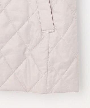 J.PRESS LADIES S 【2way】VINAジェットオックス ノーカラー コート グレージュ系