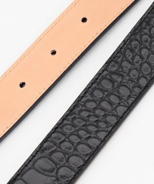 JOSEPH HOMME クロコダイルレザー　ベルト ブラック系
