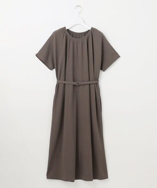 J.PRESS LADIES 【WEB限定・洗える】ナチュラルスムース ワンピース ブラウン系
