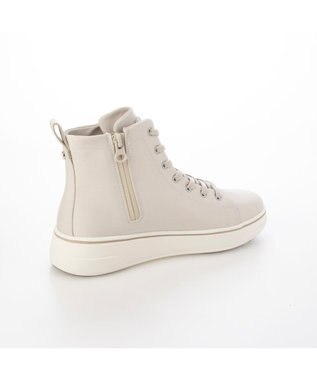 ing <ing>【レイン対応】ハイカット厚底スニーカー ライトベージュ