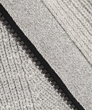 JOSEPH ABBOUD MOUNTAIN 【UNISEX】日本素材 ストレッチニットパーカー ライトグレー系